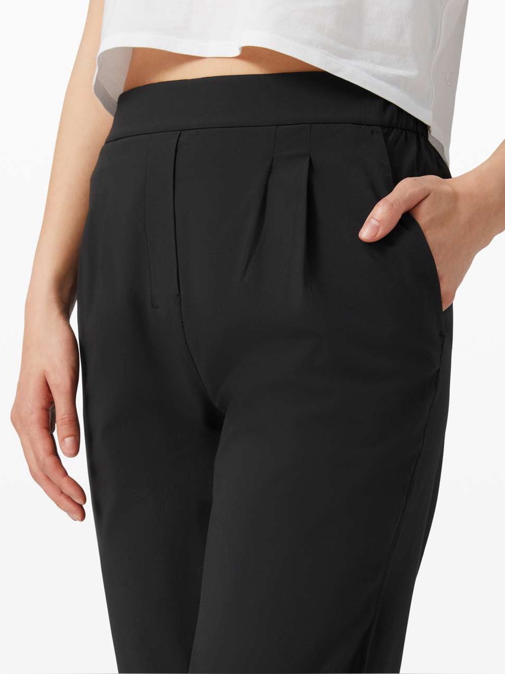 Lululemon Your True Trouser High Rise Crop Black Pants 10 Medium